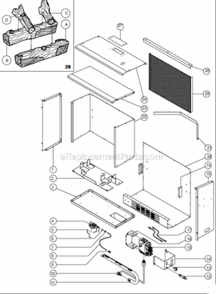 Page A Diagram and Parts List for 2020N  US Stove Company Fireplace & Insert